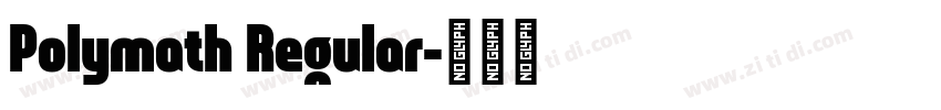 Polymath Regular字体转换